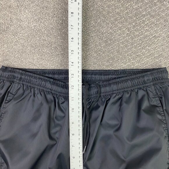 Vintage Y2K Adidas Windbreaker Pants Men's Medium Black White Track Jogger Nylon - Picture 12 of 15